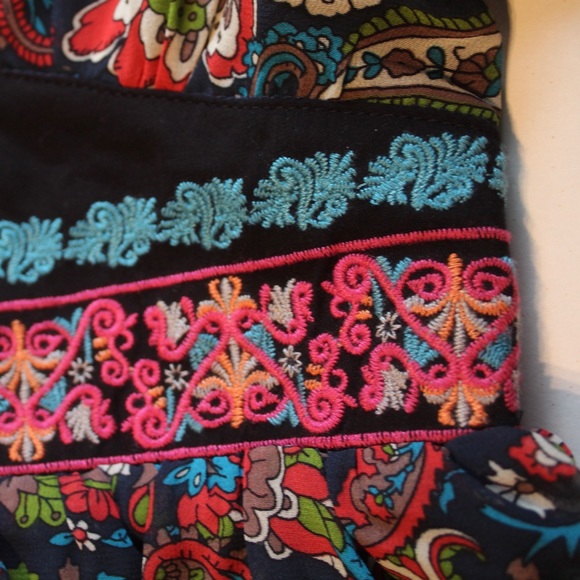 NWT Flying Tomato Boho Paisley VNeck Tunic Dress S - Picture 11 of 16